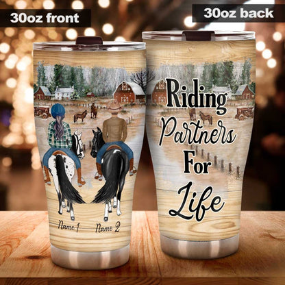 I'd Rather Be At The Barn - Personalized Horse Tumbler