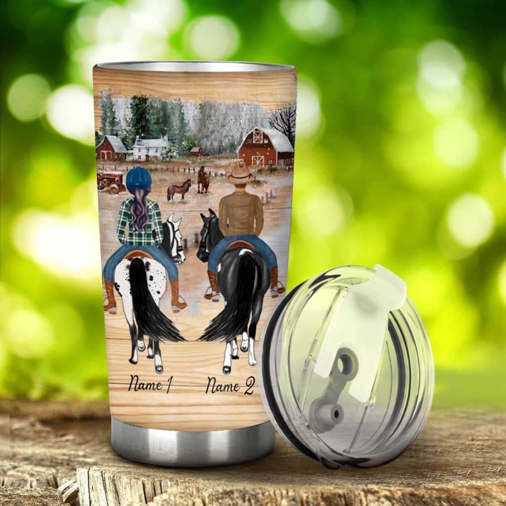 I'd Rather Be At The Barn - Personalized Horse Tumbler