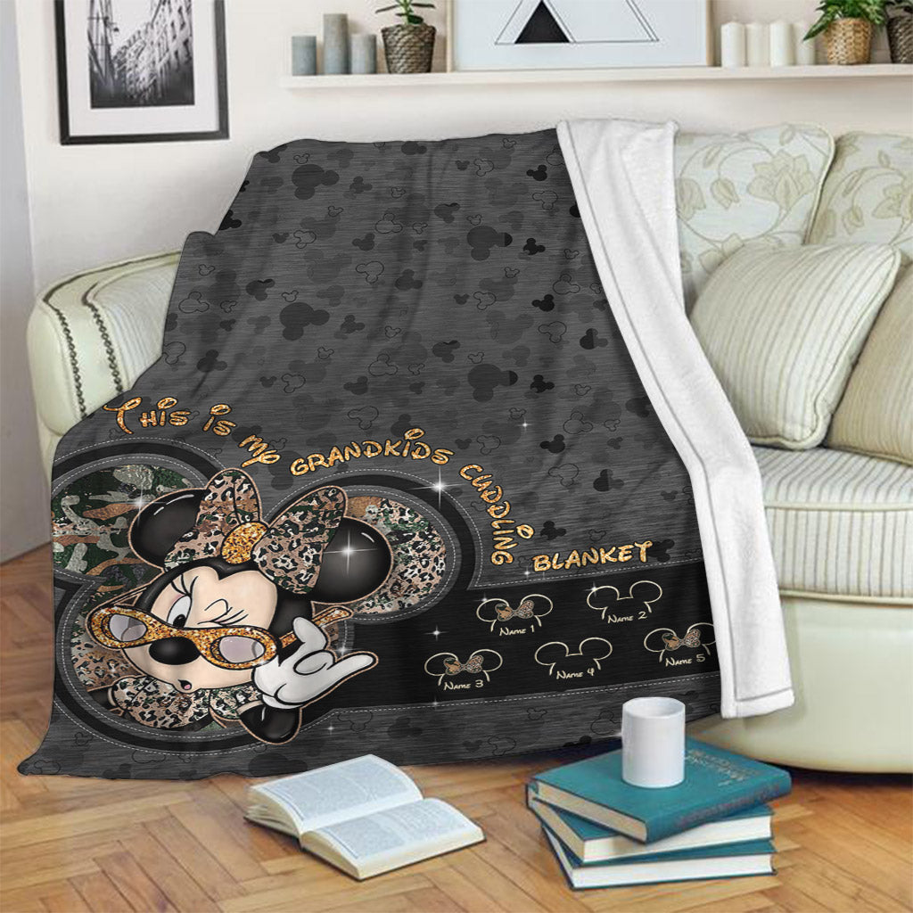 This Is My Grandkids Cuddling Blanket - Personalized Grandma Blanket