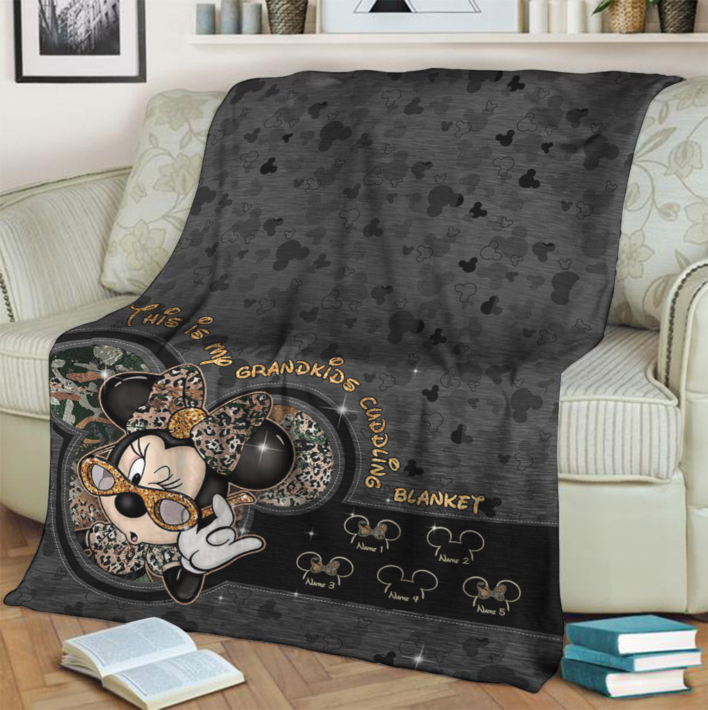 This Is My Grandkids Cuddling Blanket - Personalized Grandma Blanket