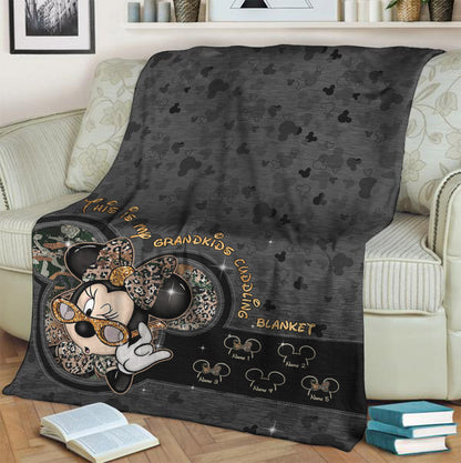 This Is My Grandkids Cuddling Blanket - Personalized Grandma Blanket