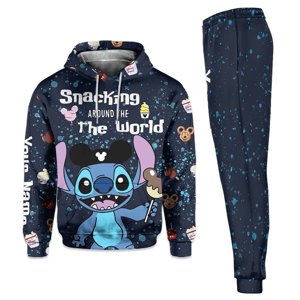 Snacking Around The World - Personalized Ohana Hoodie and Sweatpants