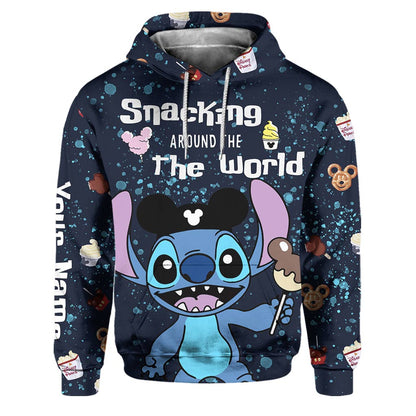 Snacking Around The World - Personalized Ohana Hoodie and Sweatpants