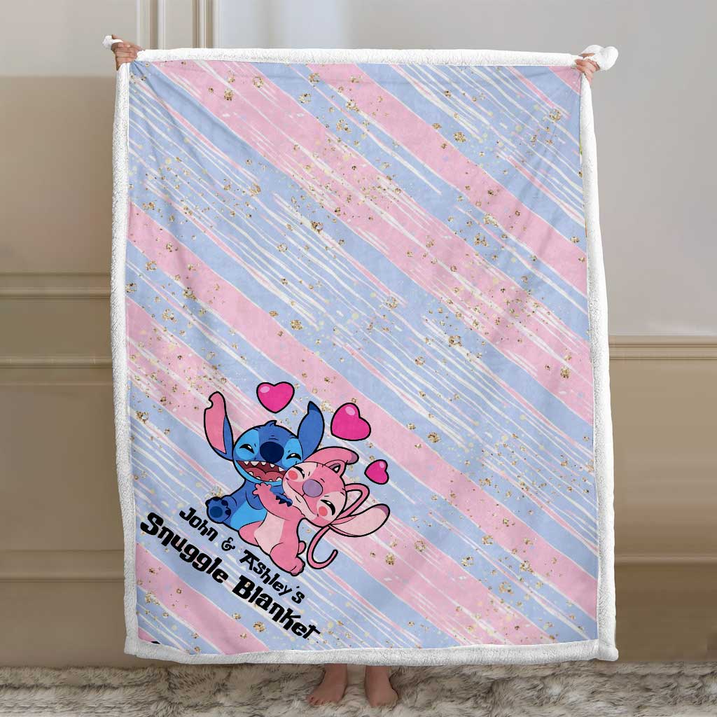 Snuggle Blanket - Personalized Couple Ohana Blanket