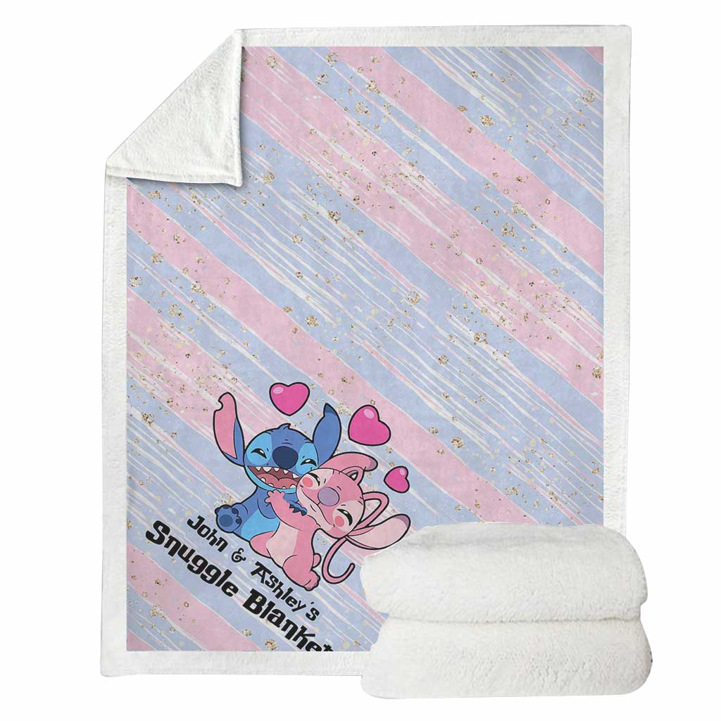 Snuggle Blanket - Personalized Couple Ohana Blanket