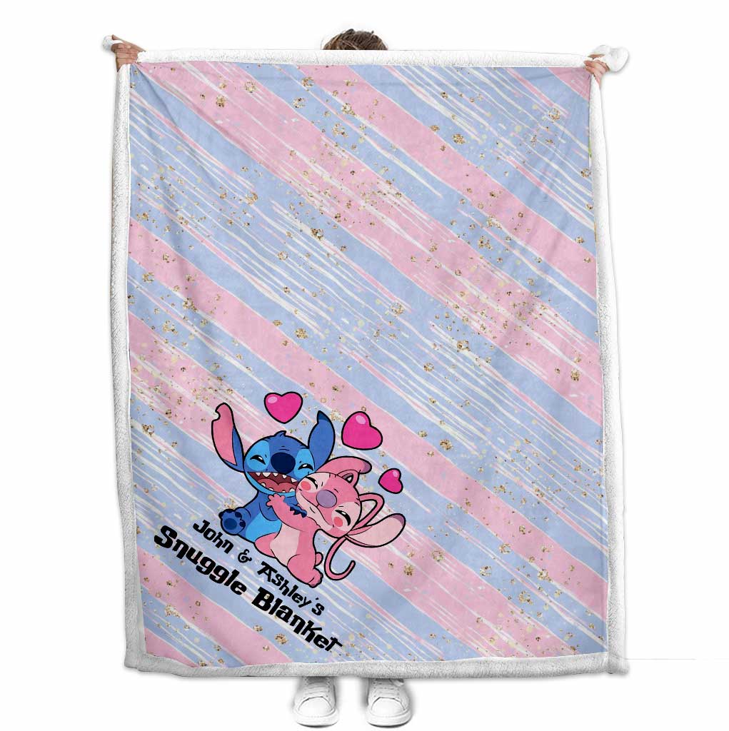 Snuggle Blanket - Personalized Couple Ohana Blanket