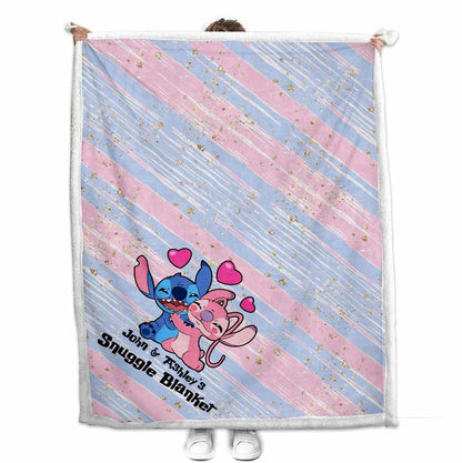 Snuggle Blanket - Personalized Couple Ohana Blanket