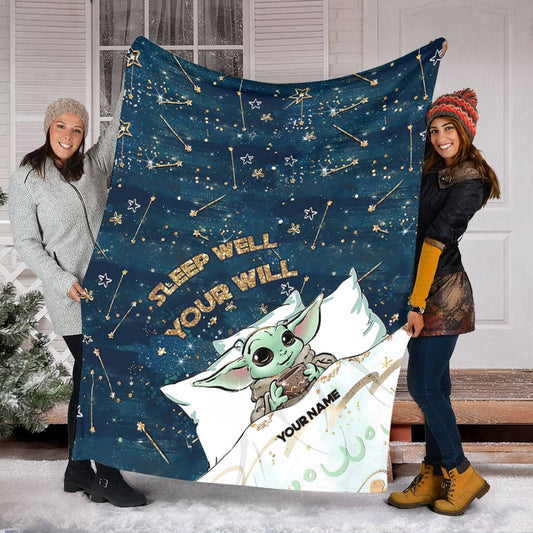 Sleep Well You Will - Personalized The Force Blanket