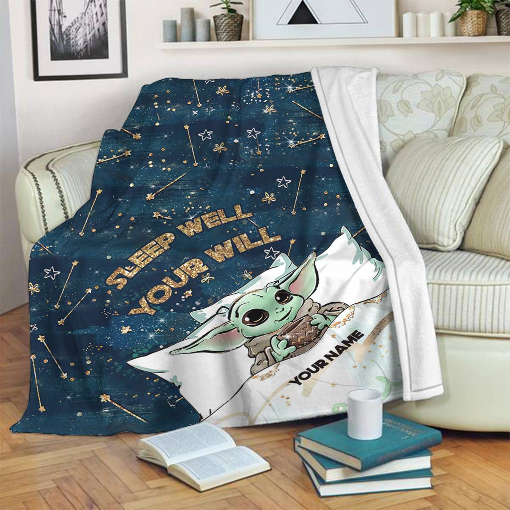 Sleep Well You Will - Personalized The Force Blanket