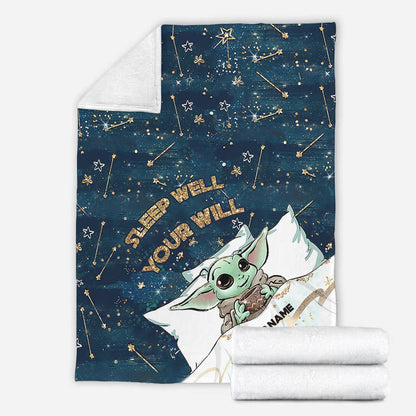 Sleep Well You Will - Personalized The Force Blanket