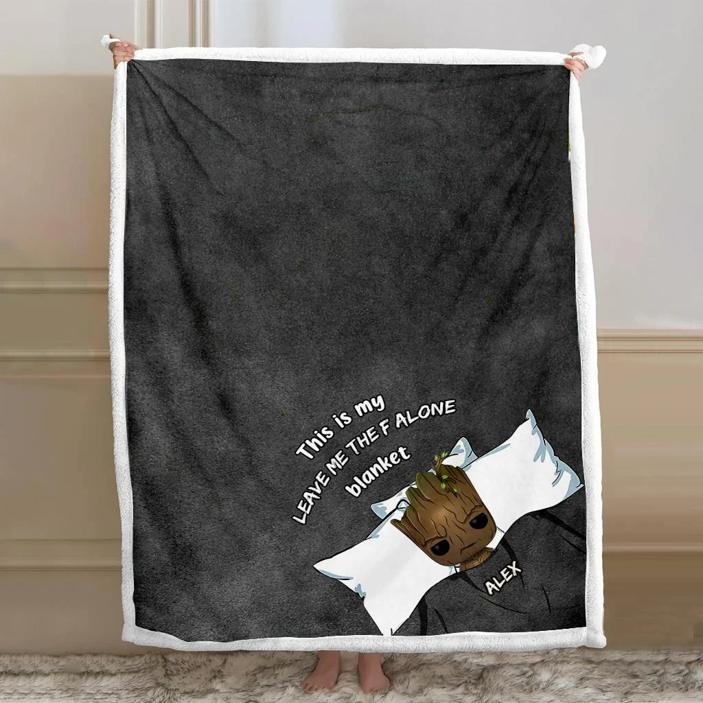 This Is My Leave Me Alone Blanket - Personalized Blanket