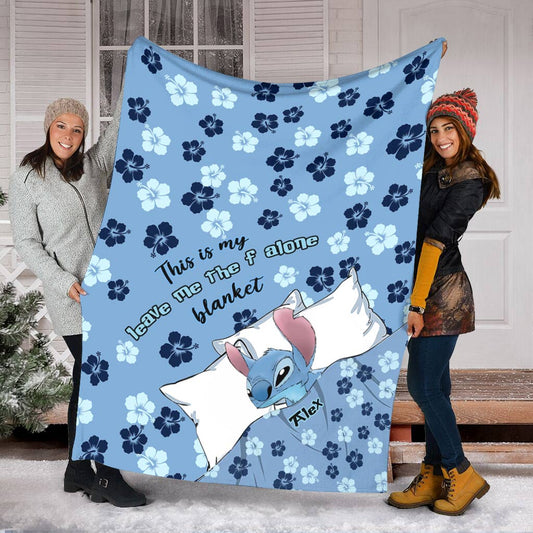 This Is My Leave Me Alone Blanket - Personalized Ohana Blanket