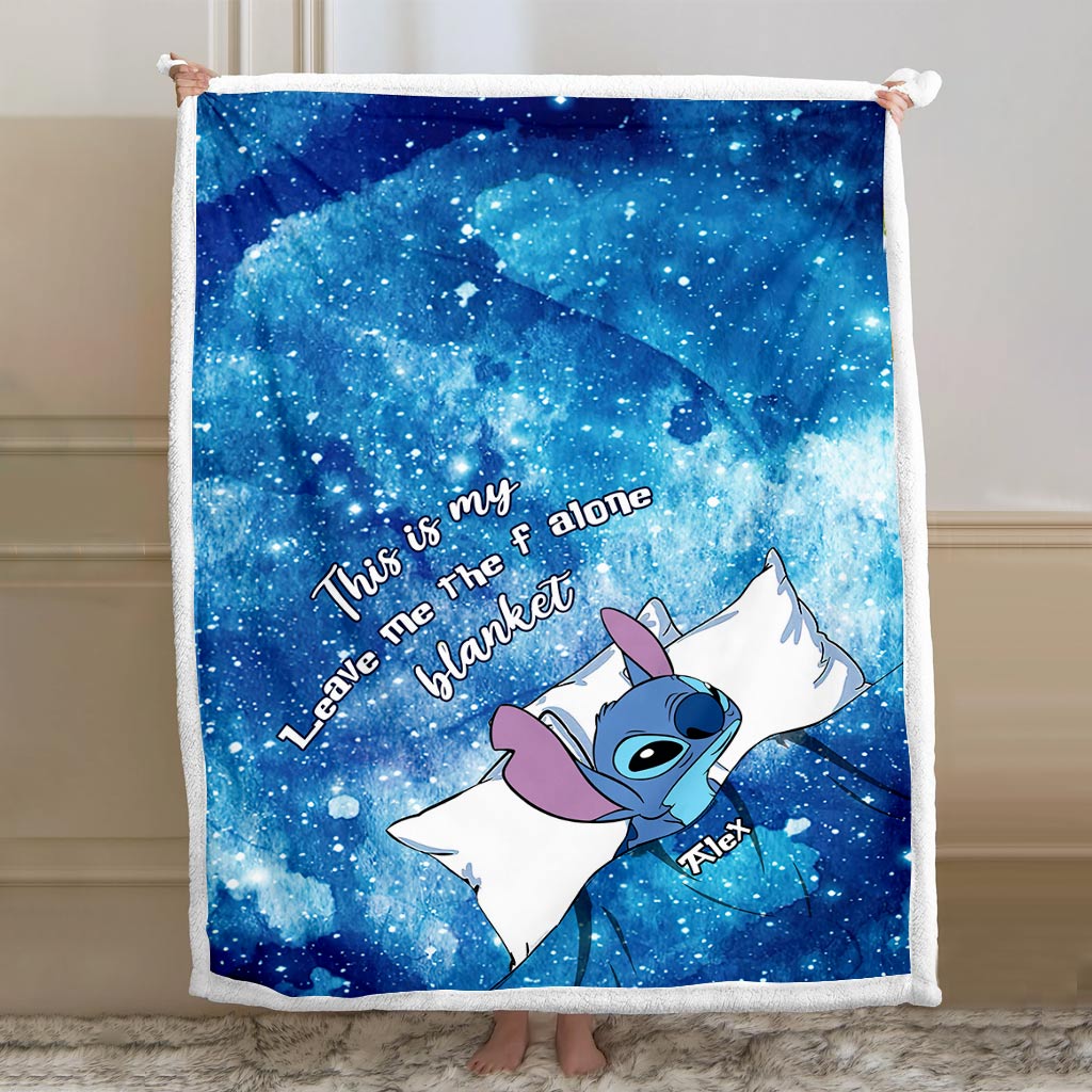 This Is My Leave Me Alone Blanket - Personalized Ohana Blanket