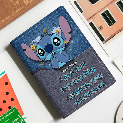 I Just Want To Go Travelling - Personalized Ohana Passport Holder