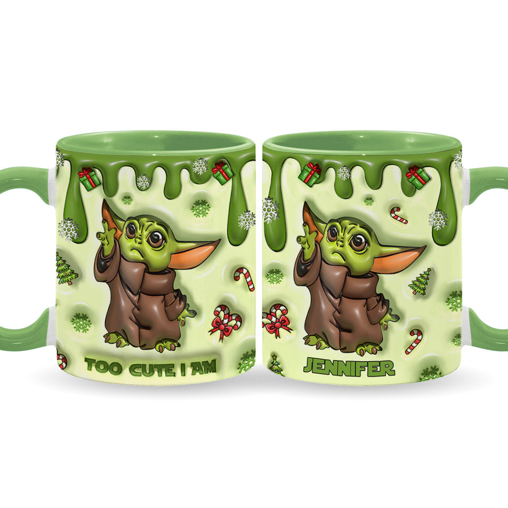 The Child Too Cute I Am - Personalized The Force Accent Mug