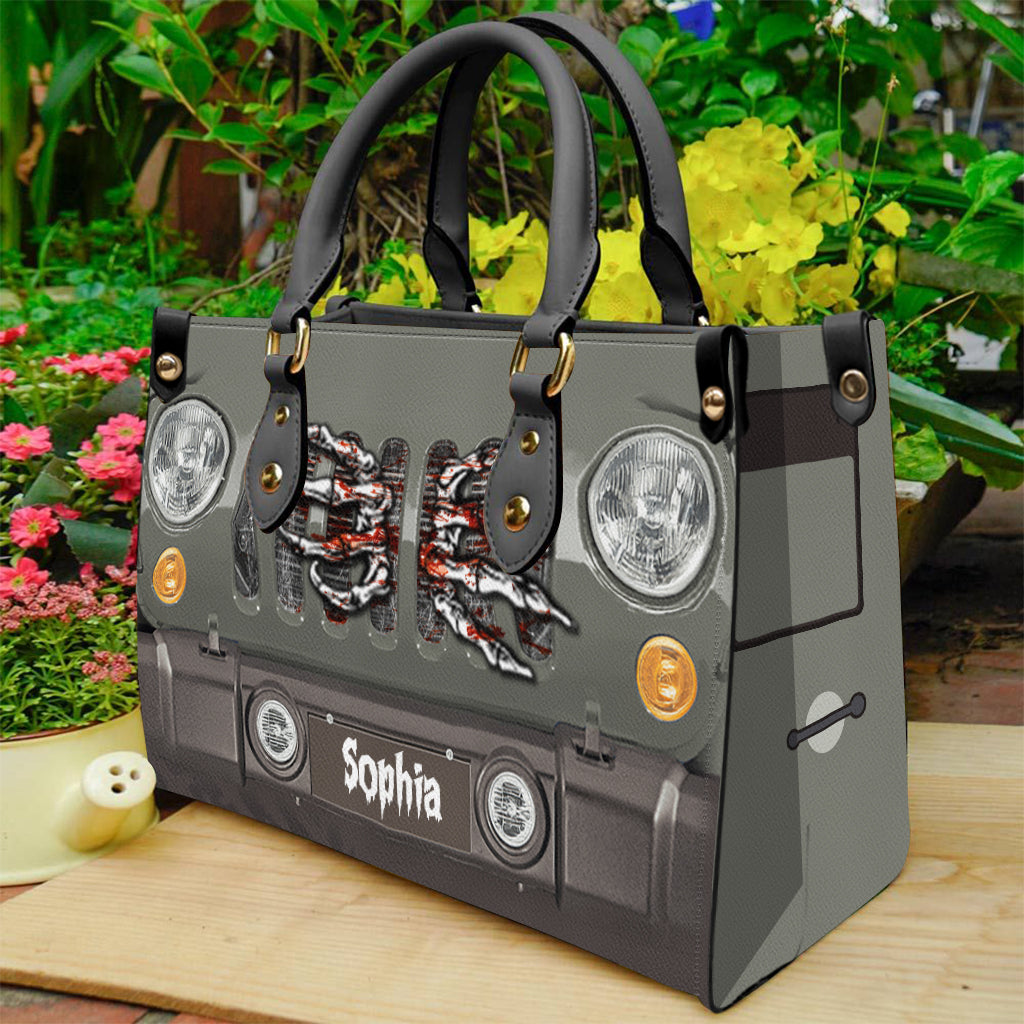 Spooky Car - Personalized Car Leather Handbag