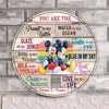 You Are The Love Of My Life - Personalized Couple LGBT Support Round Wood Sign