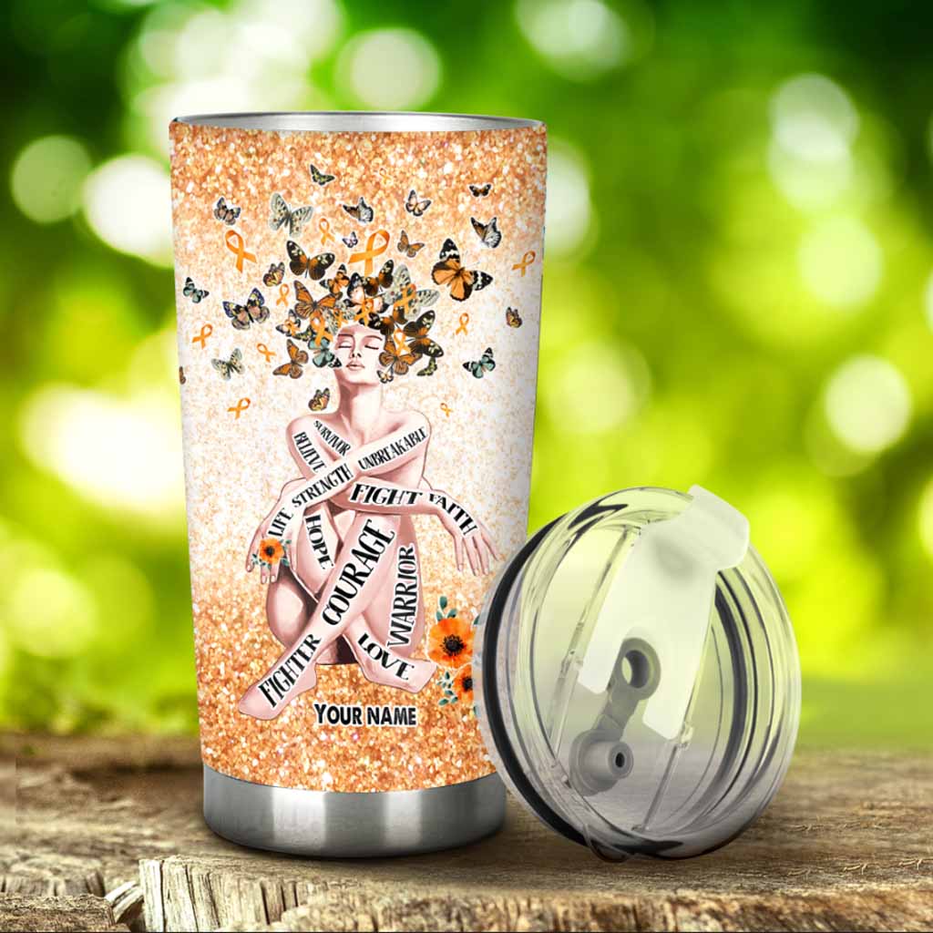 Multiple Sclerosis Warrior - Personalized Multiple Sclerosis Awareness Tumbler