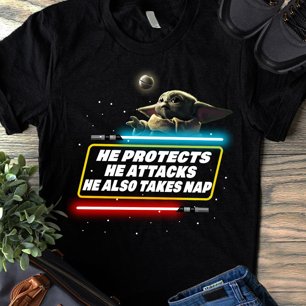 He Also Takes Nap - The Force T-shirt and Hoodie