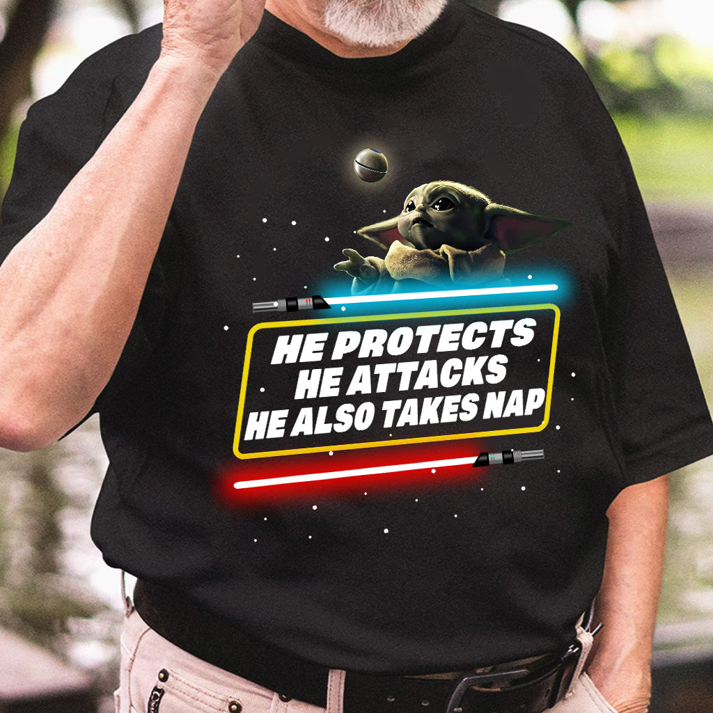 He Also Takes Nap - The Force T-shirt and Hoodie