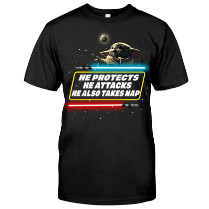 He Also Takes Nap - The Force T-shirt and Hoodie