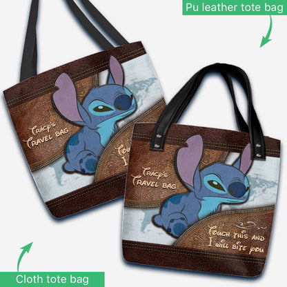 Touch This And I Will Bite You - Personalized Travelling Tote Bag