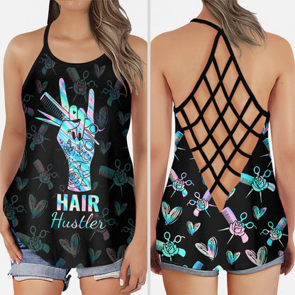 Hair Hustler - Hairdresser Cross Tank Top