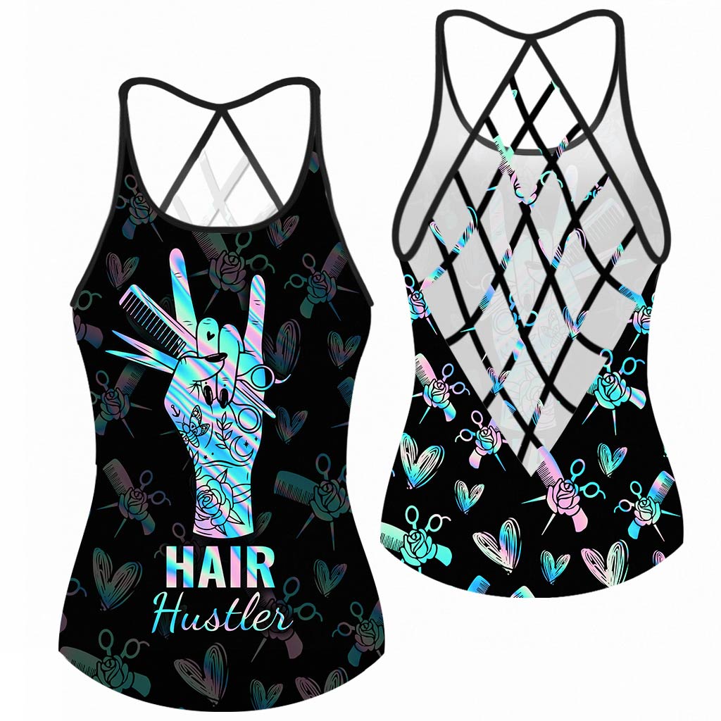 Hair Hustler - Hairdresser Cross Tank Top