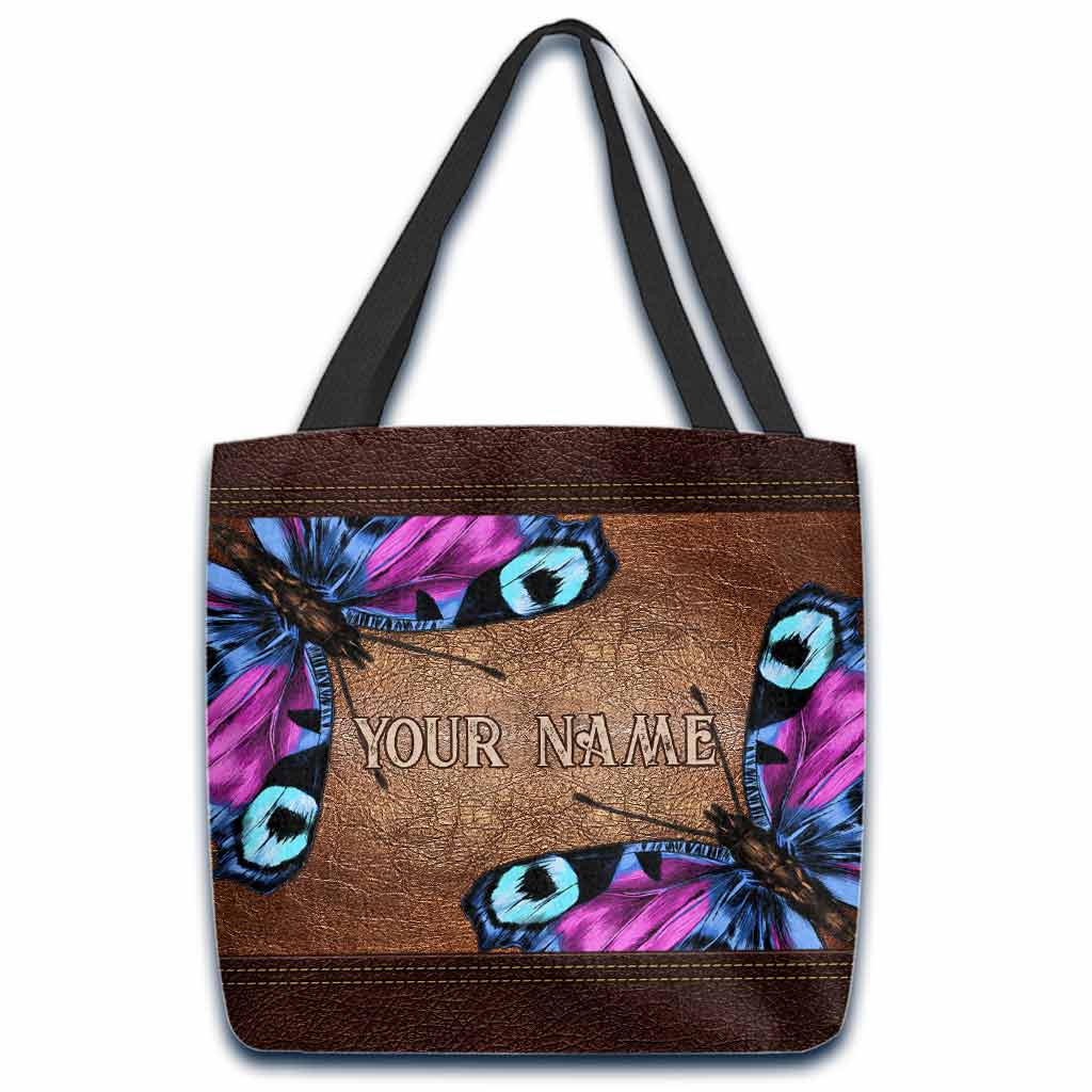 Love Butterfly Personalized  Tote Bag