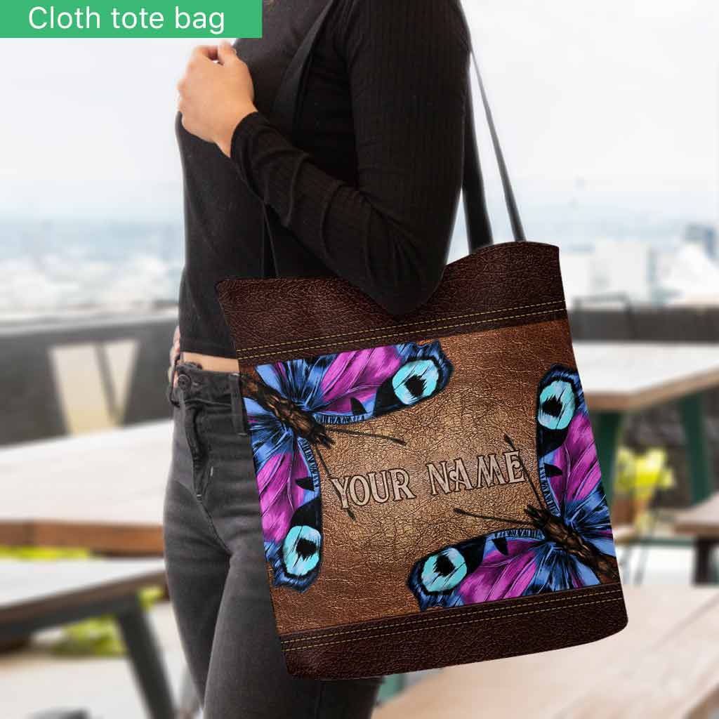 Love Butterfly Personalized  Tote Bag