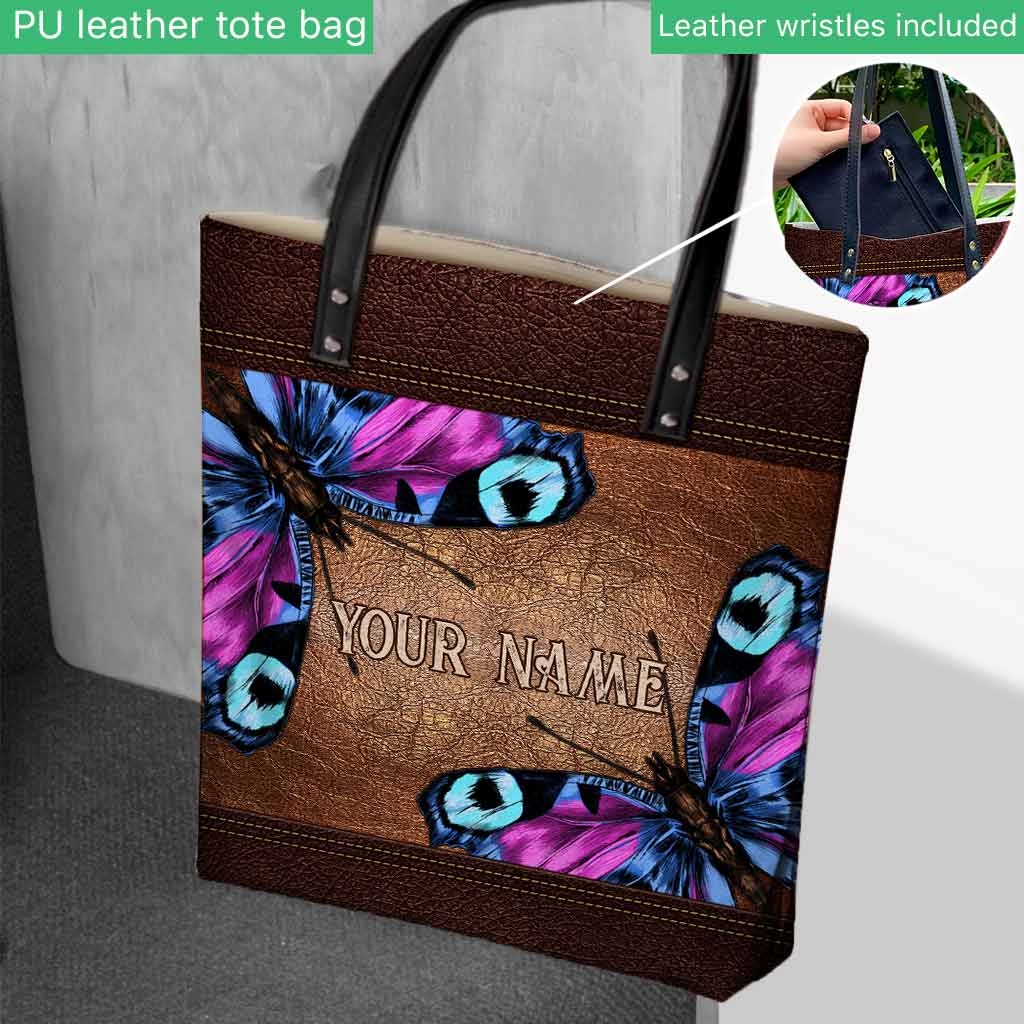 Love Butterfly Personalized  Tote Bag