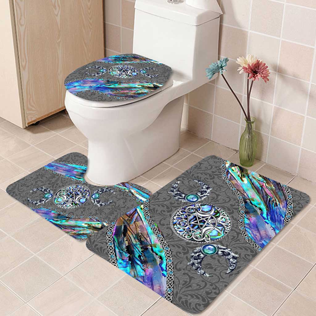 Triple Moon Witch Vibes - 3 Pieces Bathroom Mats Set