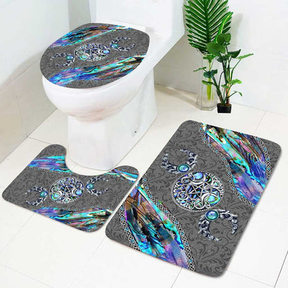 Triple Moon Witch Vibes - 3 Pieces Bathroom Mats Set