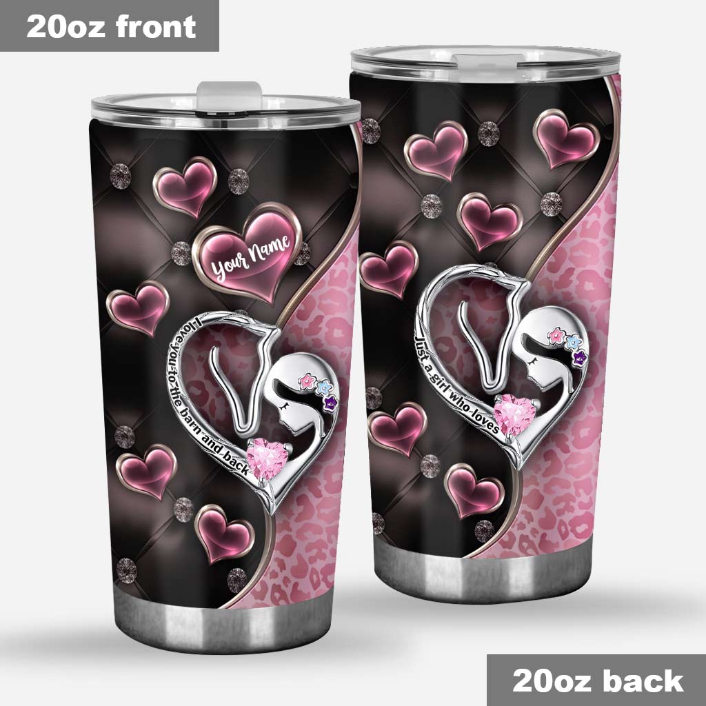 Just A Girl Who Love Horses - Personalized Tumbler