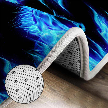 Cold Fire - Horse 3 Pieces Bathroom Mats Set