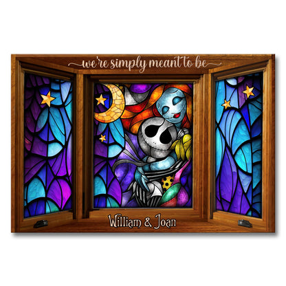 We're Simply Meant To Be - Personalized Nightmare Canvas And Poster