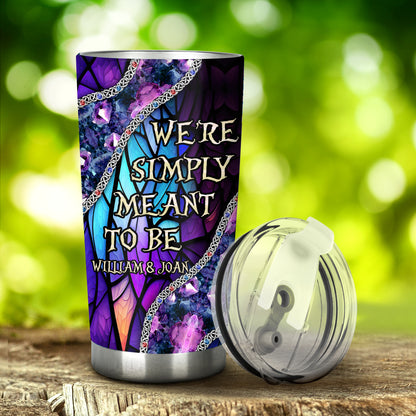 We're Simply Meant To Be - Personalized Nightmare Tumbler