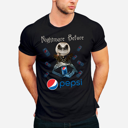 Nightmare Before Soft Drink - Personalized Blue Soft Drink T-shirt and Hoodie