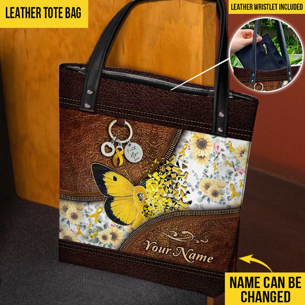 Hope For A Cure - Childhood Cancer Awareness Personalized Tote Bag