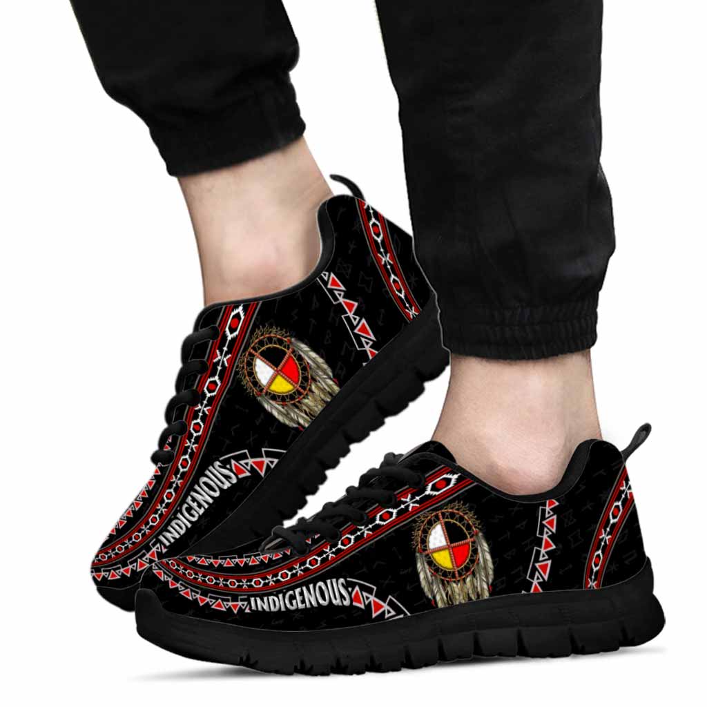 Indigenous Feather Native American - American Indian Sneakers