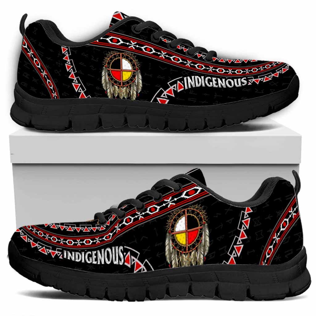 Indigenous Feather Native American - American Indian Sneakers