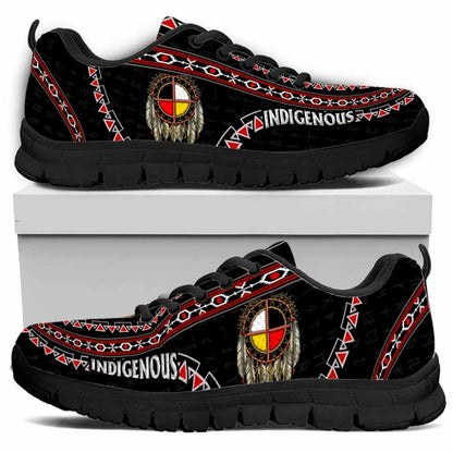 Indigenous Feather Native American - American Indian Sneakers