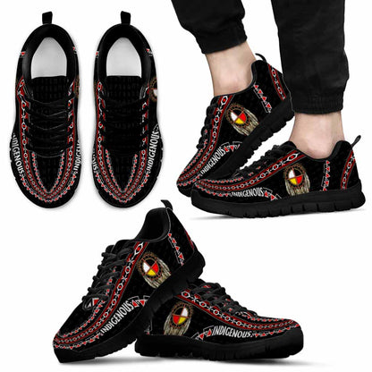 Indigenous Feather Native American - American Indian Sneakers