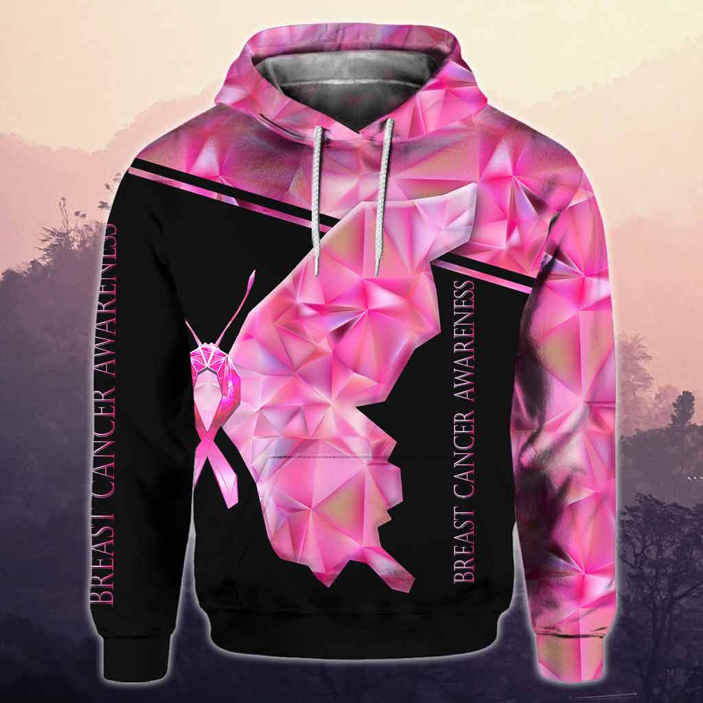 I Wear Pink For My Mother - Breast Cancer Awareness Personalized All Over T-shirt and Hoodie