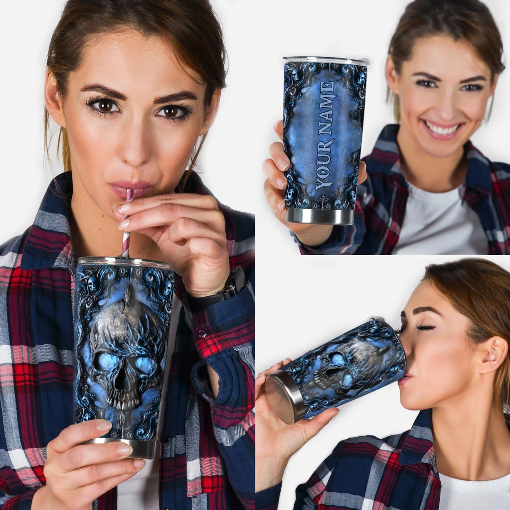 Love Skulls - Personalized Skull Tumbler