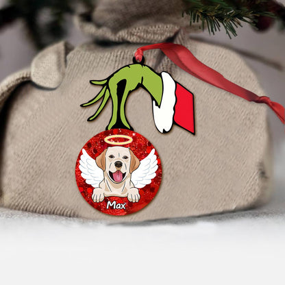 Merry Christmas - Personalized Dog Ornament (Printed On Both Sides)