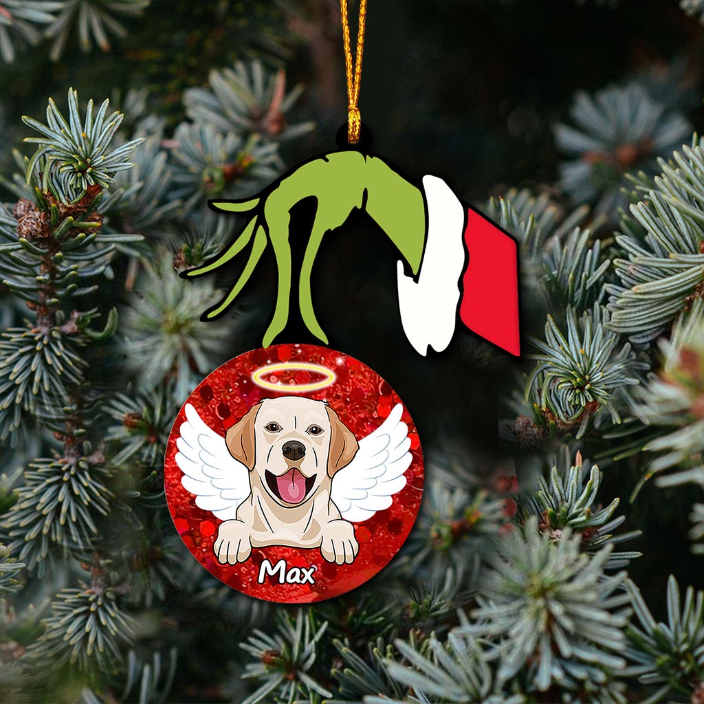 Merry Christmas - Personalized Dog Ornament (Printed On Both Sides)