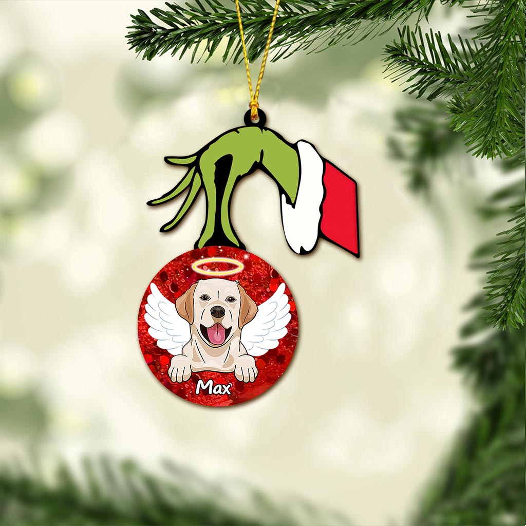 Merry Christmas - Personalized Dog Ornament (Printed On Both Sides)