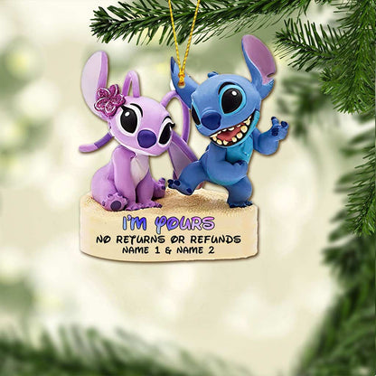 I'm Yours - Personalized Christmas Ohana Ornament (Printed On Both Sides)