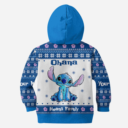 Ohana Means Family - Personalized Christmas Ohana All Over T-shirt and All Over T-shirt and Hoodie